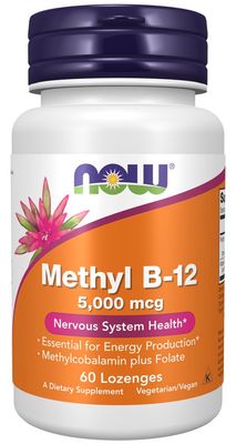 Now Supplements , Methyl B-12 5,000 Mcg - Lozenges