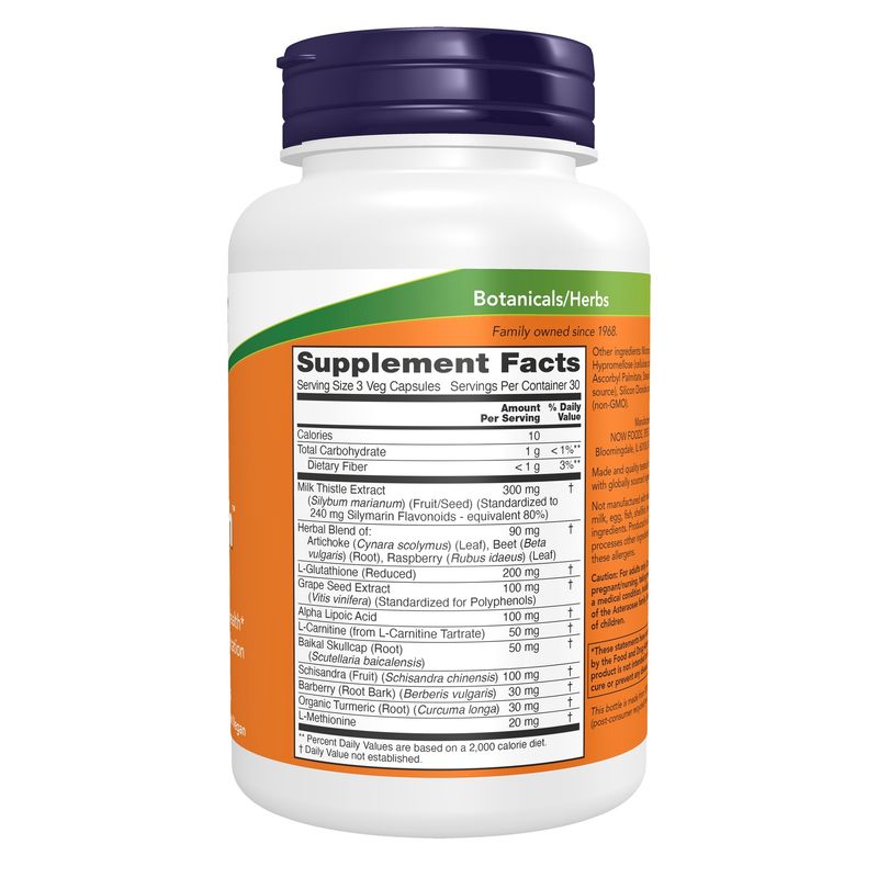 NOW Supplements, Liver Refresh™ with Milk Thistle Extract and unique Herbal blend, 90 Veg Capsules