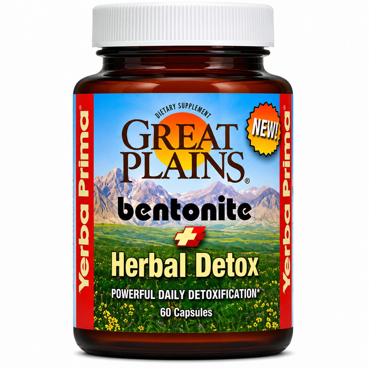 Yerba Prima, Great Plains Bentonite Herbal Detox, 60 Veg Caps Yerba Prima, Great Plains Bentonite Herbal Detox, 60 Veg Caps