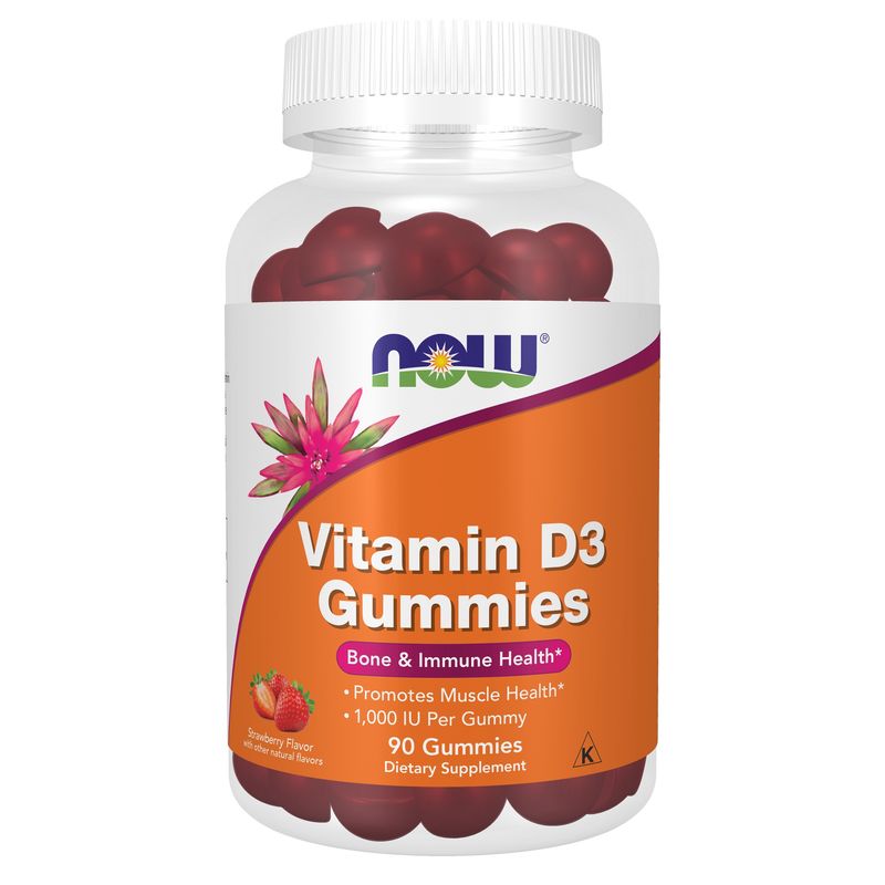 NOW Supplements, Vitamin D3 Gummies, Bone and Immune Health*, 90 Gummies NOW Supplements, Vitamin D3 Gummies, Bone and Immune Health*, 90 Gummies