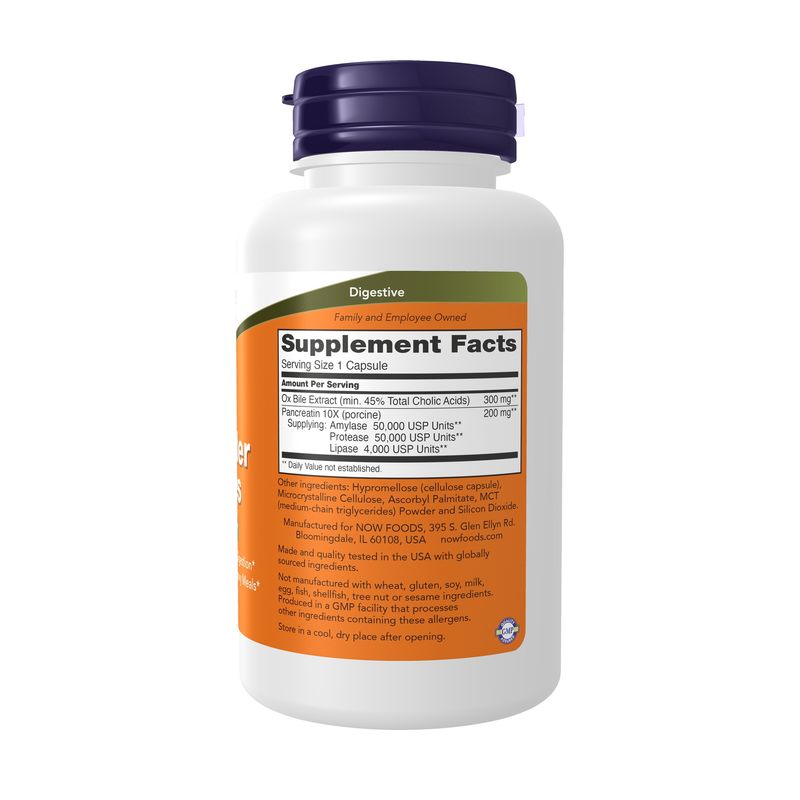 NOW Supplements Gallbladder Enzymes, Digestive Support*, 90 Capsules