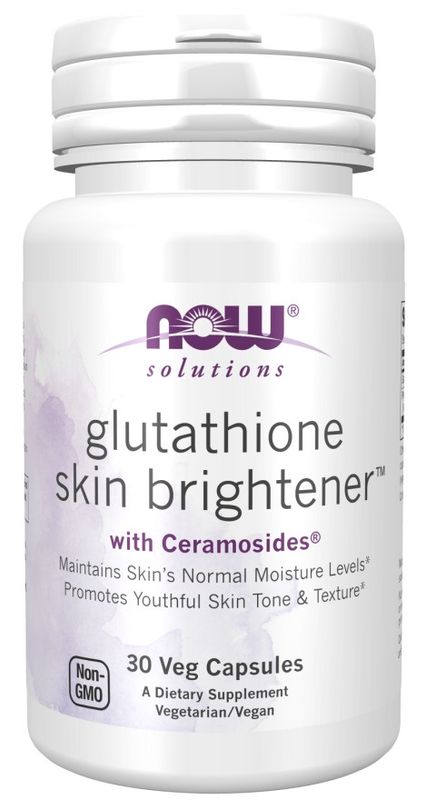 NOW, Glutathione Skin Brightener With Ceramosides, 30 Veg Caps NOW, Glutathione Skin Brightener With Ceramosides, 30 Veg Caps