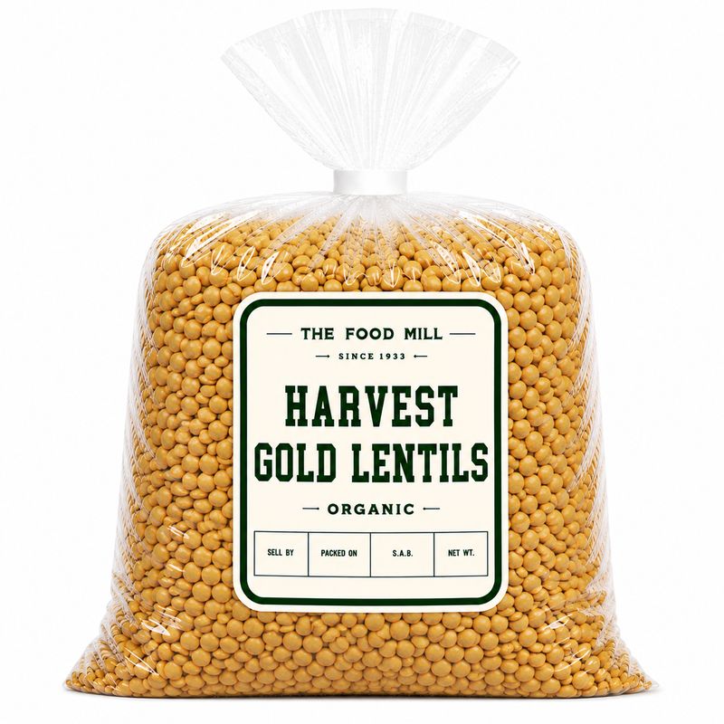 Harvest Gold Lentils Organic (Sold In Bulk)