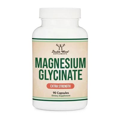 Double Wood Supplements, Magnesium Glycinate Extra Strength, 90 Capsules Double Wood Supplements, Magnesium Glycinate Extra Strength, 90 Capsules