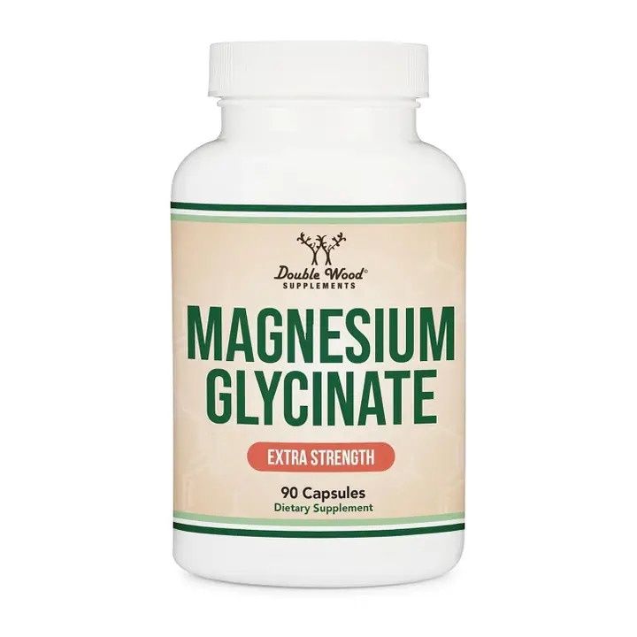 Double Wood Supplements, Magnesium Glycinate Extra Strength, 90 Capsules