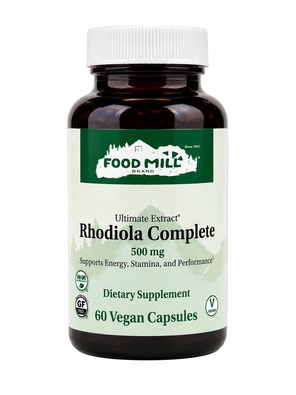 The Food Mill, Ultimate Rhodiola 500mg 60 Vegan Caps