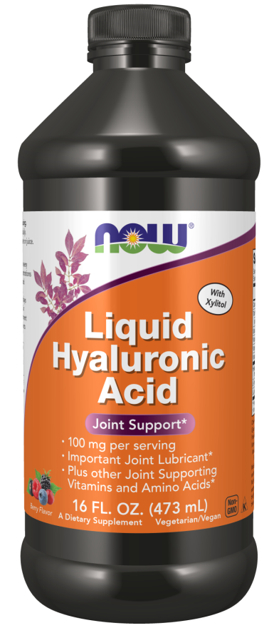 NOW, Liquid Hyaluronic Acid, 100 mg, 16 fl. oz. NOW, Liquid Hyaluronic Acid, 100 mg, 16 fl. oz.