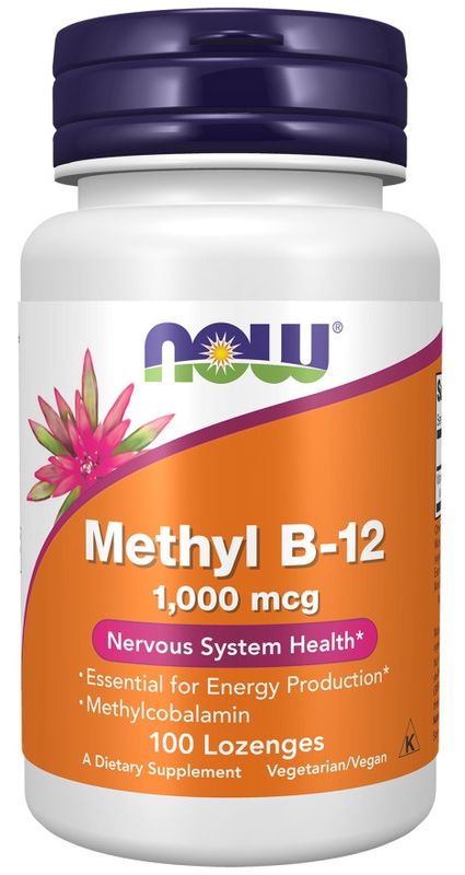 NOW, Methyl B-12, 1,000 mcg, 100 Lozenges NOW, Methyl B-12, 1,000 mcg, 100 Lozenges