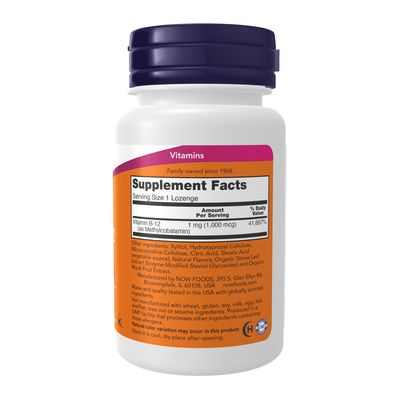 NOW Supplements, Methyl B-12 1,000 mcg