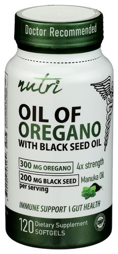 Nutri, Oil Of Oregano with Black Seed Oil - 120 Softgels Nutri, Oil Of Oregano with Black Seed Oil - 120 Softgels