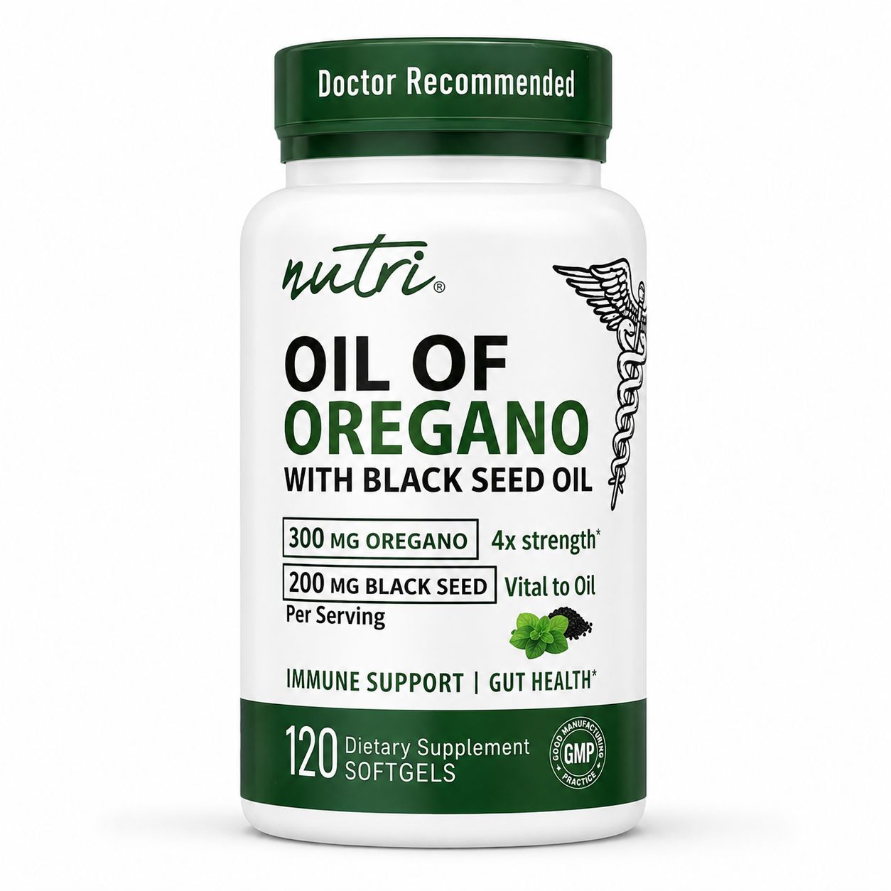 Nutri, Oil Of Oregano with Black Seed Oil - 120 Softgels Nutri, Oil Of Oregano with Black Seed Oil - 120 Softgels