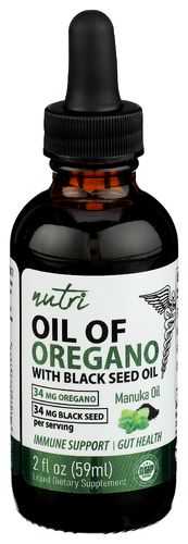 Nutri, Oil Of Oregano with Black Seed Oil - 2 oz. Nutri, Oil Of Oregano with Black Seed Oil - 2 oz.