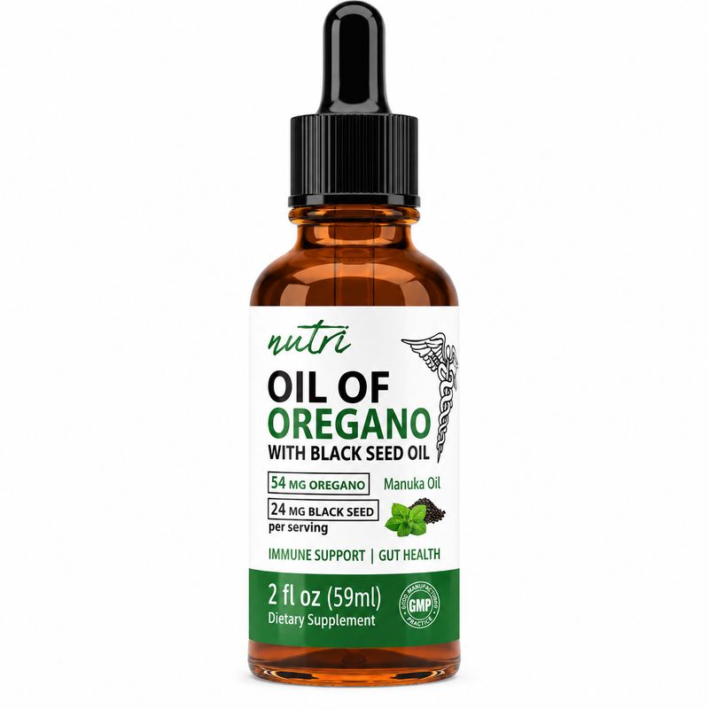 Nutri, Oil Of Oregano with Black Seed Oil - 2 oz.