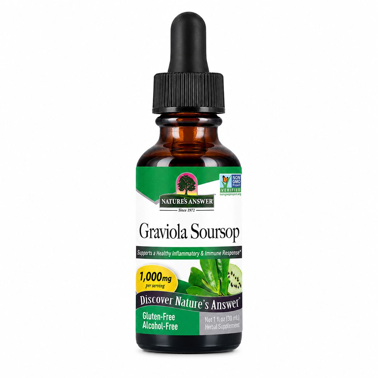 Nature's Answer, Graviola Soursop, 1 fl. oz Nature's Answer, Graviola Soursop, 1 fl. oz