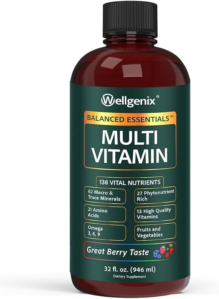 Wellgenix, Liquid Multivitamin, Berry Flavor, 32 fl. oz Wellgenix, Liquid Multivitamin, Berry Flavor, 32 fl. oz