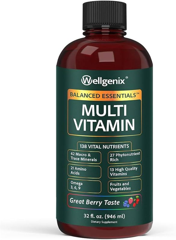 Wellgenix, Liquid Multivitamin, Berry Flavor, 32 fl. oz Wellgenix, Liquid Multivitamin, Berry Flavor, 32 fl. oz