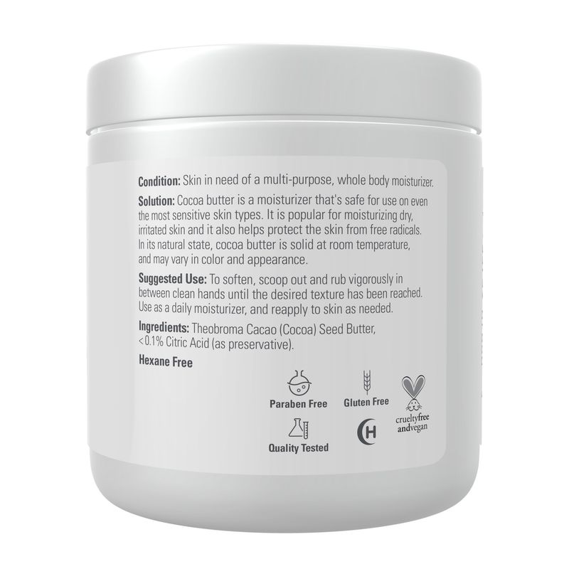 NOW Solutions, Cocoa Butter, Multi-Purpose Skin Moisturizer, Moisture for the Whole Body, 7-Ounce