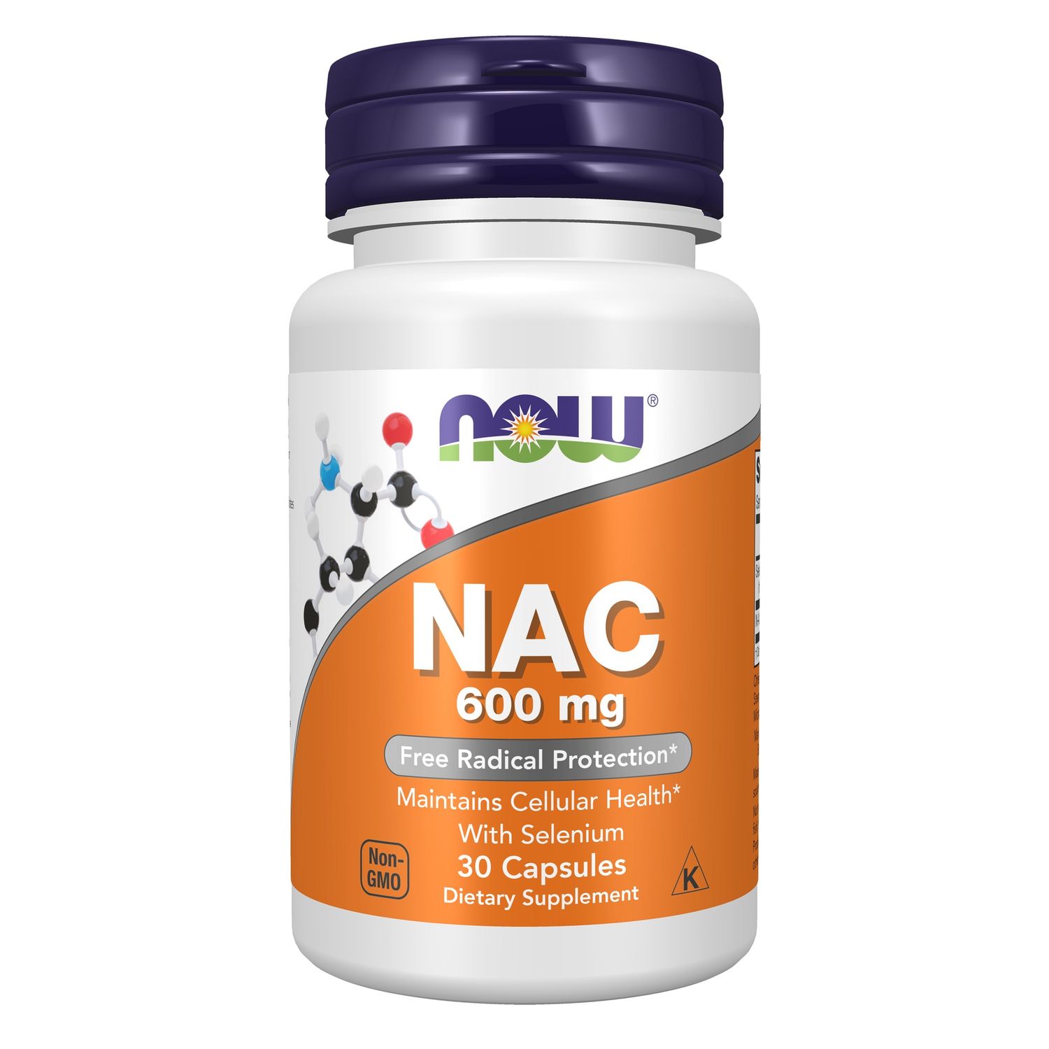 NOW Supplements, NAC (N-Acetyl Cysteine) 600 mg with Selenium 30 Capsules NOW Supplements, NAC (N-Acetyl Cysteine) 600 mg with Selenium 30 Capsules