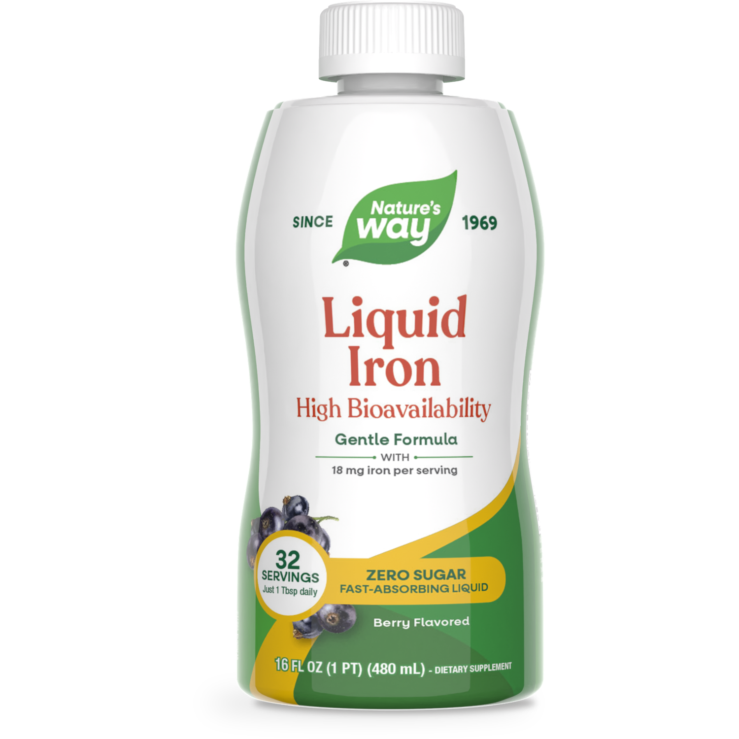 Nature's Way, Liquid Iron, Berry Flavored, 16 fl. oz Nature's Way, Liquid Iron, Berry Flavored, 16 fl. oz