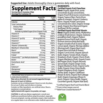 Garden of Life Organics Men's Multi Vegan Gummies - 120 Count