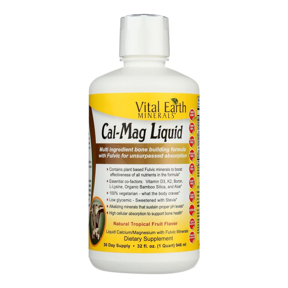 Vital Earth, Cal-Mag Liquid Tropical 32 fl oz Vital Earth, Cal-Mag Liquid Tropical 32 fl oz