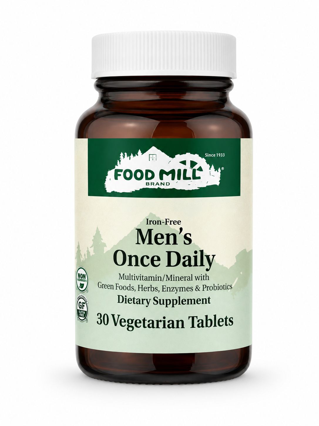 The Food Mill, Men's Once Daily, 30 Veg Tabs The Food Mill, Men's Once Daily, 30 Veg Tabs