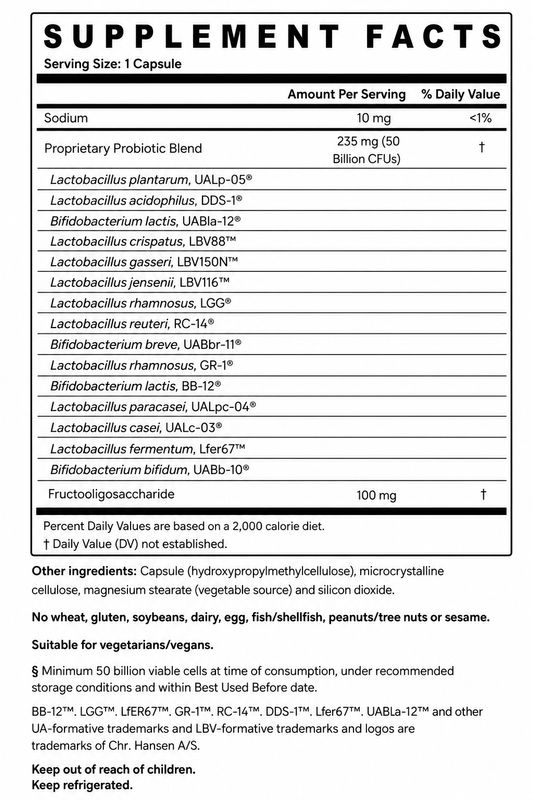 Jarrow Formulas, Fem-Dophilus Ultra, 50 Billion CFU, 30 Veggie Caps
