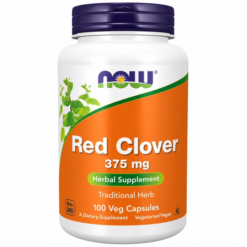NOW, Red Clover, 375 mg, 100 Veg Caps NOW, Red Clover, 375 mg, 100 Veg Caps