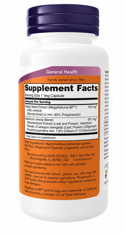 NOW, Blood Pressure Health, 90 Veg Caps
