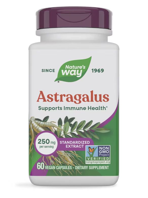 Nature's Way, Astragalus, 60 Vegan Caps Nature's Way, Astragalus, 60 Vegan Caps