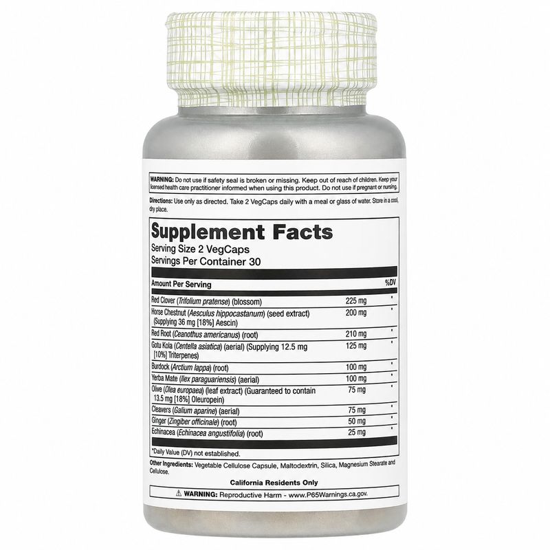 Solaray, Total Cleanse Lymph, 60 Veg Caps