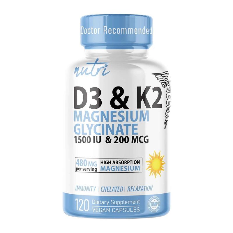 Nutri, Magnesium Glycinate D3 & K2 Nutri, Magnesium Glycinate D3 & K2