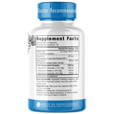 Nutri, Magnesium Glycinate D3 & K2