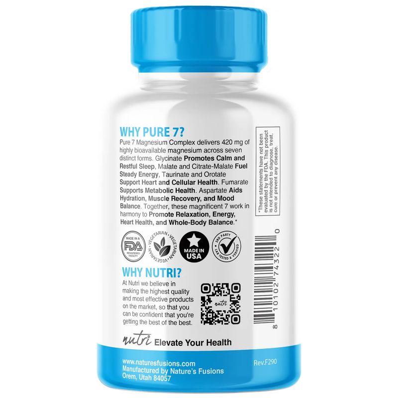 Nutri, Magnesium Pure 7 Complex