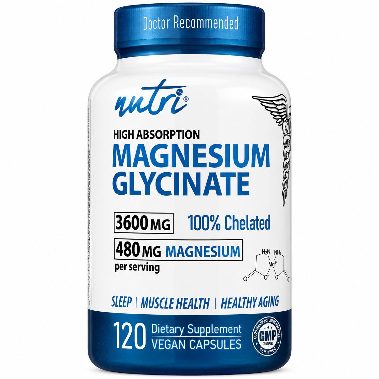 Nutri, Magnesium Glycinate 480mg Nutri, Magnesium Glycinate 480mg