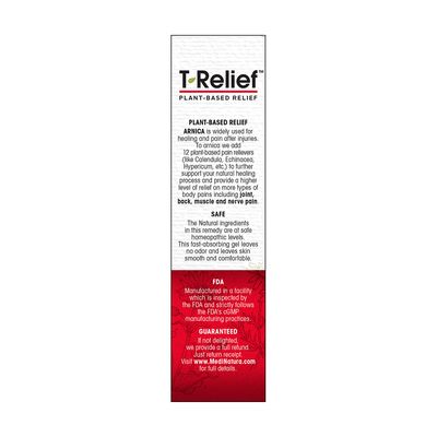 Medinatura, T-Relief, Arnica +12 Homeopathic Gel, 2 oz.