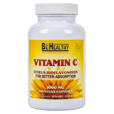 Be Healthy, Vitamin C with Citrus Bioflavonoids 100 Veg Caps Be Healthy, Vitamin C with Citrus Bioflavonoids 100 Veg Caps