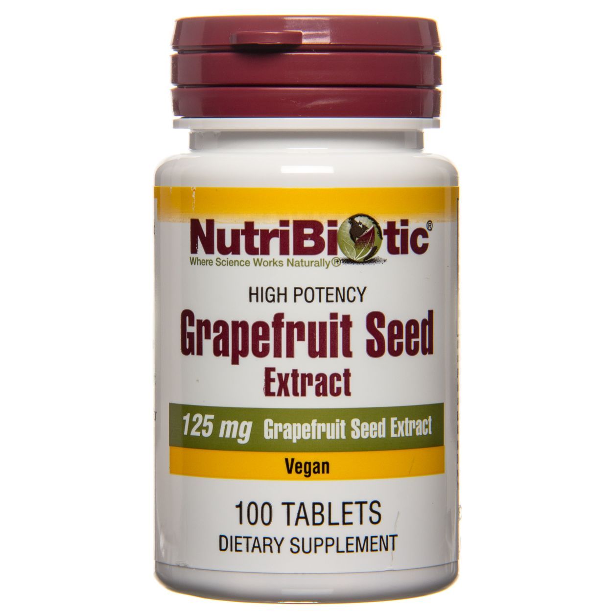 Nutribiotic Grapefruit Seed Extract, 125mg- 100 Tablets