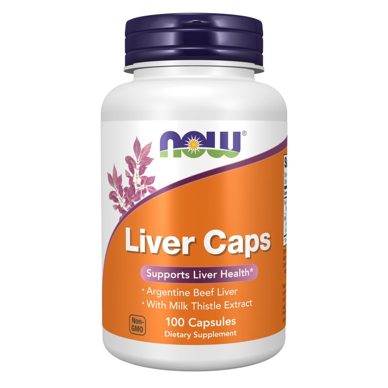 NOW, Liver Caps, Argentine Beef Liver & Milk Thistle, 100 caps NOW, Liver Caps, Argentine Beef Liver & Milk Thistle, 100 caps