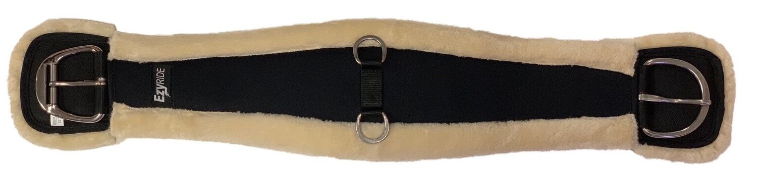 Ezy Ride Girth Anatomical Cinch Delux Fleece Black 30 Inch