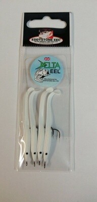 Delta Lures White Eels 50mm * Predatory Fishing Angling Lures *