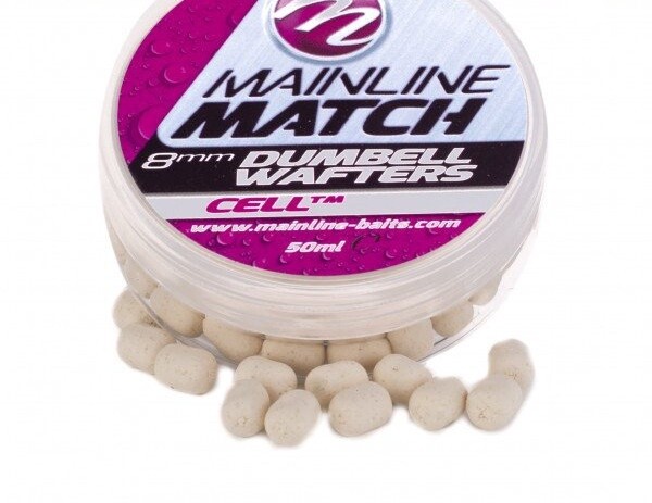 Mainline Match 8mm Dumbell Wafters * 50ml * 3 Flavours * Carp Coarse, Flavour: Cell