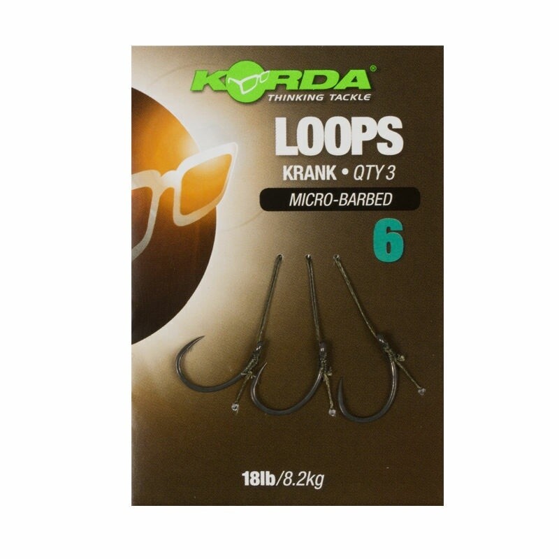 Korda Loops Krank Micro-Barbed, Size: 4