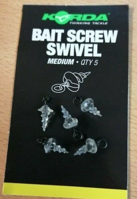 Korda Bait Screw Swivel, Size: Medium