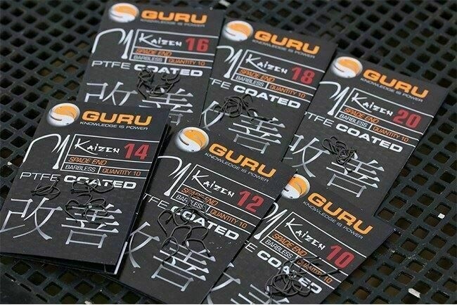 Guru Kaizen Barbless Hooks, Size: 10
