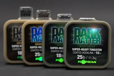 Korda Dark Matter Super Heavy Tungsten Coated Hooklinks Weed