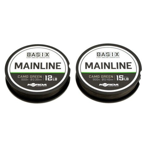 Korda Basix Mainline 500m, BREAKING STRAIN: 12LB 0.35MM