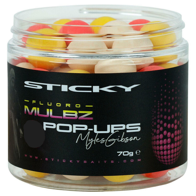 Sticky Baits Mulbz Fluoro Pop Ups, Size: 12MM