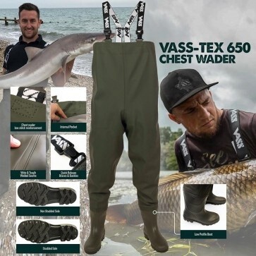 VASS 650 CHEST WADER NON STUDDED, Size: 6