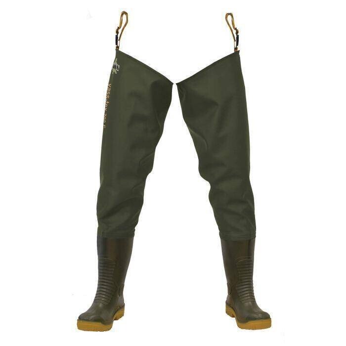 Vass-Tex 700 Edition Thigh Wader Khaki Green Non Studded, Size: 8